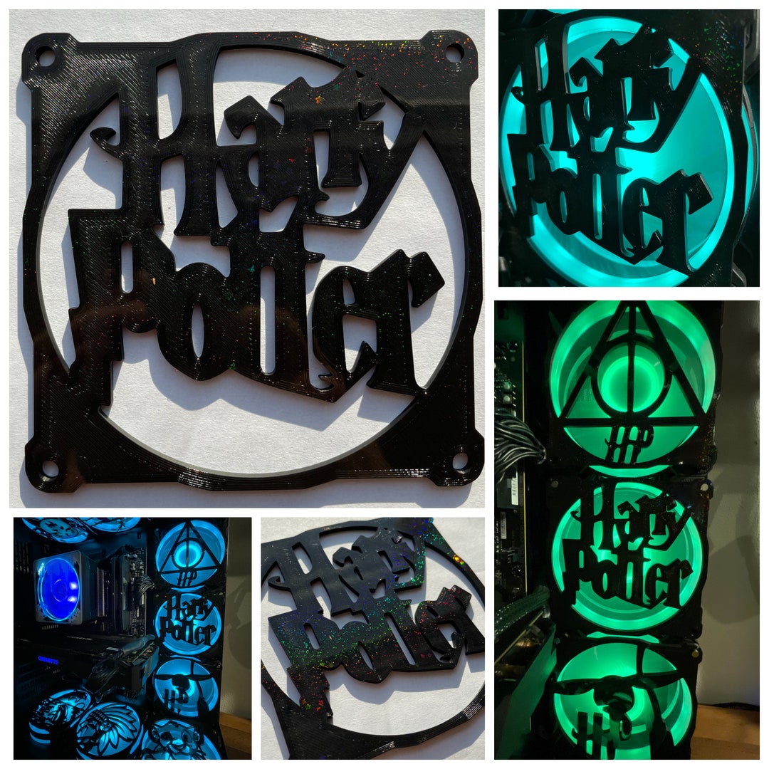 Harry Potter Fan Grill/cover 120mm Custom 3D Printed Gaming PC Case