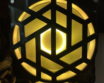 Line Pattern 120mm Fan Grill: Custom 3D Printed PC Case Mod