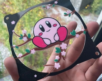 Sakura Branch Kirby Fan Grill/Cover 120mm Custom 3D Printed Gaming PC Case Shroud Build Mod Accessory with Magnets #597