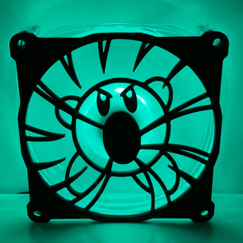 Kirby Fan Cover 120mm RGB Fan Grill Custom 3D Printed Gaming Etsy