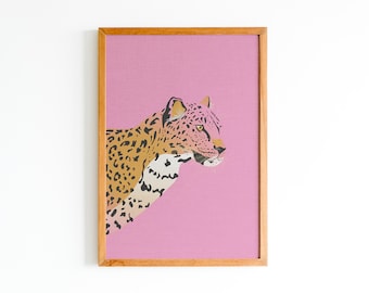 Leopard Art Print,Jungle Poster, Animal Artwork, Leopard Print, Leopard Gift, Leopard art, Leopard poster, Leopard wall art