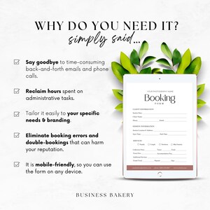 Photography Booking Form for Client Mini Session Editable Canva ...