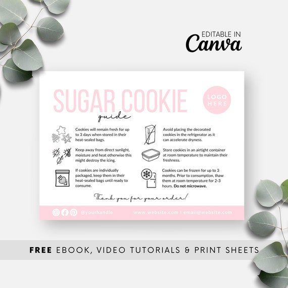 Sugar Cookie Printable