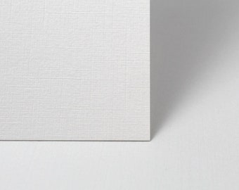 A4 White Linen Card 250gsm, choose a pack size