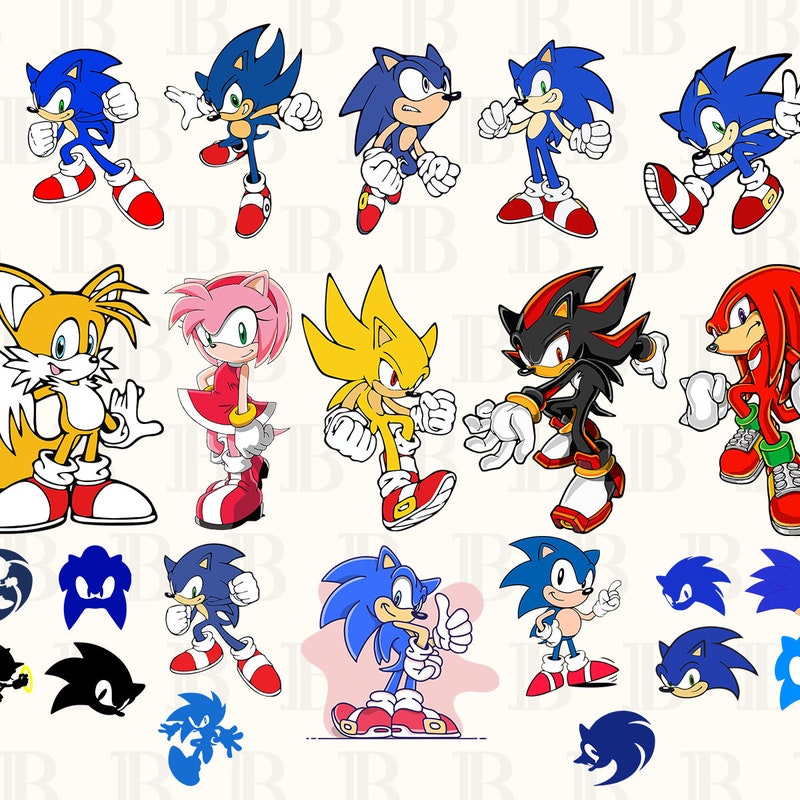 Sonic the Hedgehog Svg - Etsy