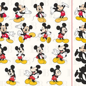 Mickey Mouse SVG Bundle couches tête svg anniversaire tshirt svg, fichiers svg Tumbler Mug pour Cricut Svg | png | DXF