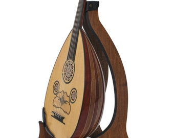 Luxury Mahogany&Walnut Turkish Oud by Master Hakkı Arif - Amazing Mother of Pearl Design