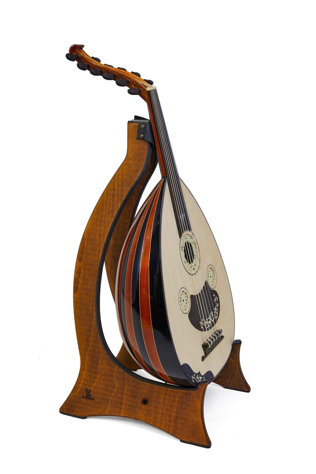 Turkish Black Mahogany Wood Half Electric-acoustic Oud Instrument ...