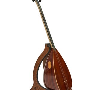 Luxury Turkish Long Neck Saz | Mahogany Baglama | Handmade with Pearl Inlay | Pro Sound | Gift-Ready Instrument