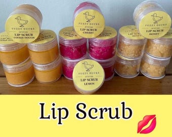 Fuzzy Ducks Aromas Lip Scrub  14 flavours Natural 20g