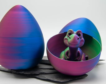 NUEVO Dino Tricolor en un huevo que puedes pelar tú mismo.