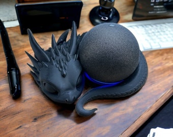 Soporte para eco de Alexa Baby Dragon tumbado - Diseño de ALIMA-UNIQUE