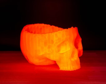 ¡Increíblemente brillante! La calavera resplandeciente de Halloween: ¡perfecta para dulces y decoraciones espeluznantes!