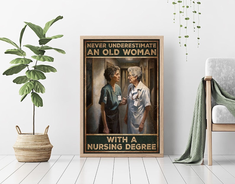 Nursing Wall Art Nurse Appreciation Poster Never Etsy