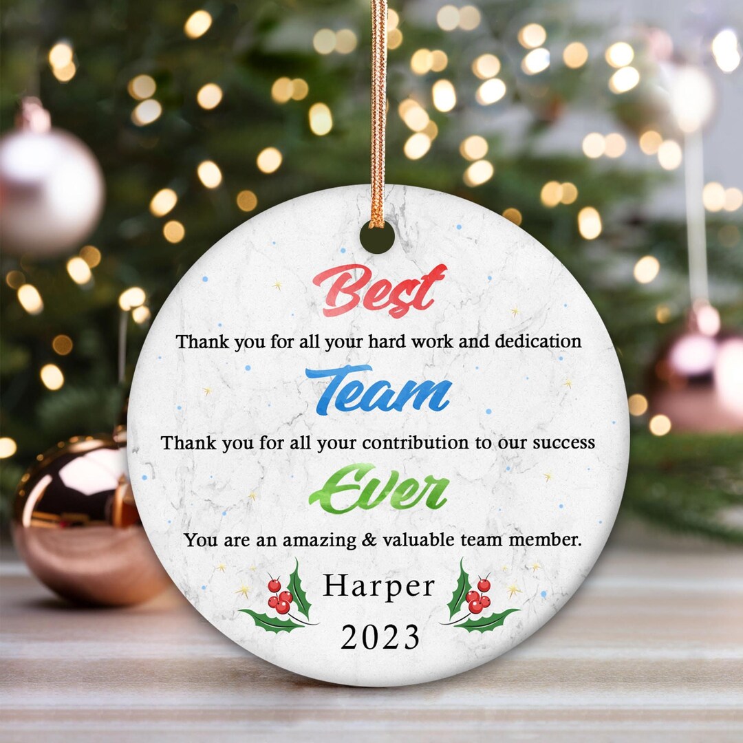 Personalized Ornament Coworker Gift, Coworker Customized Gift, Coworker