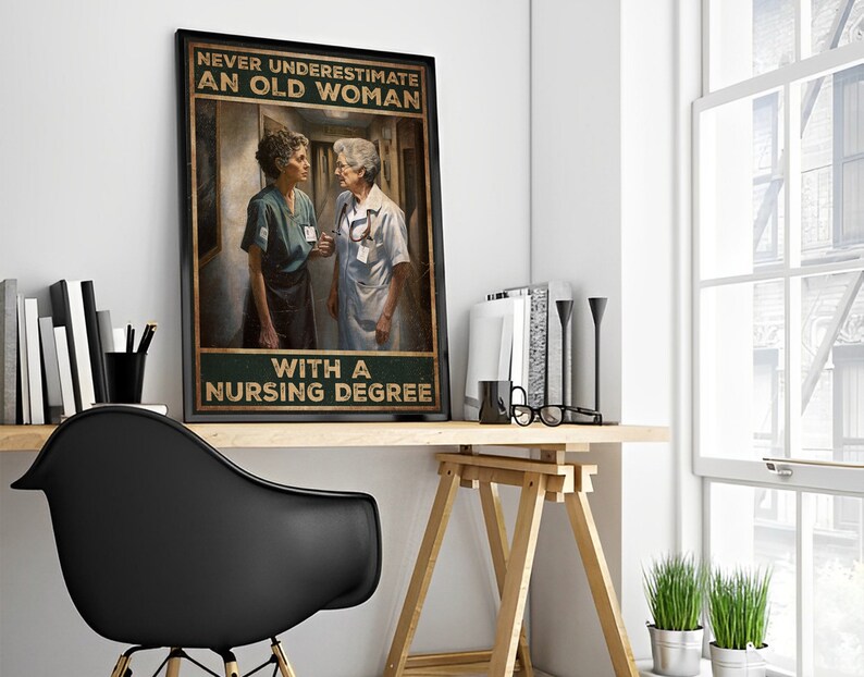 Nursing Wall Art Nurse Appreciation Poster Never Etsy