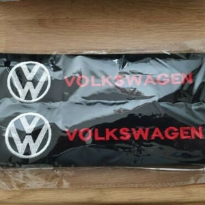 VW logo - Embroidered Padded Seat Belt Covers – Rugs for Bugs