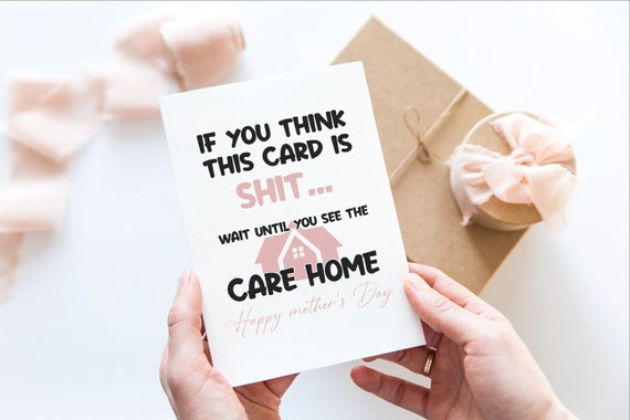 Funny Mothers Day Card, Funny Care Home Card For Mothers Day, Cheeky Card For Mum, Happy Mothers Day Card, Getting Old Funny Card  MDI005