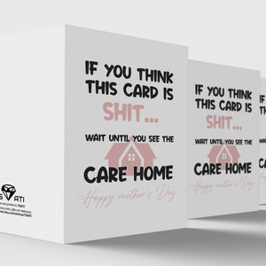 Funny Mothers Day Card, Funny Care Home Card For Mothers Day, Cheeky Card For Mum, Happy Mothers Day Card, Getting Old Funny Card MDI005 image 15