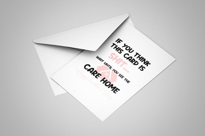 Funny Mothers Day Card, Funny Care Home Card For Mothers Day, Cheeky Card For Mum, Happy Mothers Day Card, Getting Old Funny Card MDI005 image 6