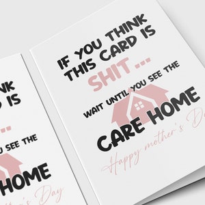 Funny Mothers Day Card, Funny Care Home Card For Mothers Day, Cheeky Card For Mum, Happy Mothers Day Card, Getting Old Funny Card MDI005 image 5