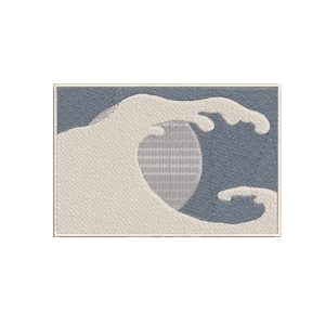 Wellen und Sonne bilden momoyogusa, Stickdatei