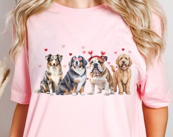 Cute Valentines Day Dogs Shirt, Valentines Day Shirt, Dog Mom Shirt, Cute Valentines Day, Dog Lover Gift, Funny Dog Shirt, Valentines Shirt