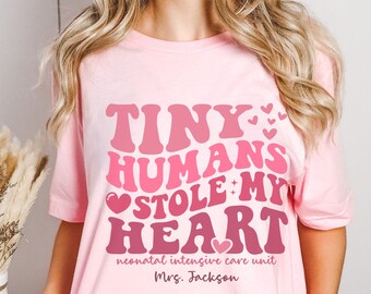 Personalization NICU Nurse Valentines Day Shirt, Neonatal ICU Nurse TShirt, Valentines Nicu Nurse Tee, Neonatal Intensive Care Unit Nurse