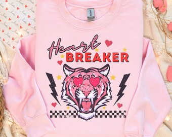 Retro Heart Breaker sweatshirt, Valentines Day Sweatshirt, Valentines Vibes, Valentines Day Shirt for Women, Retro Valentines Shirt Love Tee