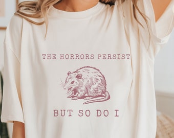 Funny Opossum Graphic Tee, Sarcastic Women's Shirt