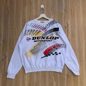 Vintage Dunlop Motorsport Racing Pullover Sweatshirt