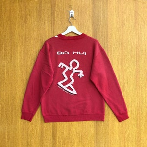 Vintage Friends of Da Hui Surf Sweatshirt Big Logo Spellout Jumper Pullover