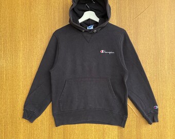 Vintage Champion Embroidered Hoodie - Medium - Etsy