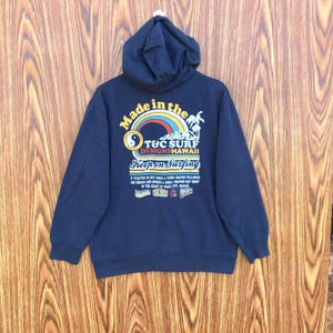 90s T＆C surf boards sweatshirt navy Vintage 90's T&C Surfboard Hawaii Sweatshirt Crewneck
