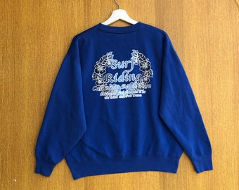 Felpa vintage da surf con scritta "California Beach Town".