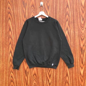 Vintage 90s Plain Sweatshirt Faded Color Crewneck Pullover