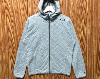 Vintage Oakley Hoodie med dragkedja