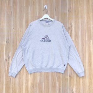 Vintage Adidas Sportswear Pullover Embroidered Big Logo Sweatshirt