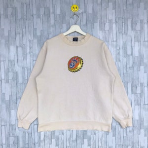 Vintage Stussy Streetwear Sweatshirt Big Logo Spellout Jumper Pullover