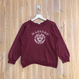 Vintage Harvard University Sweatshirt Big Logo Spellout Jumper Pullover