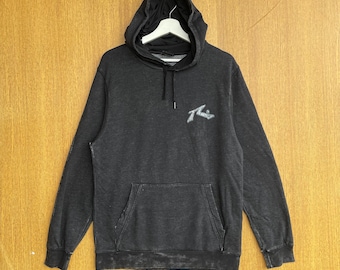 Vintage Y2K Rusty Surf Hoodie Sweatshirt Big Logo Surfboards Jumper Pullover