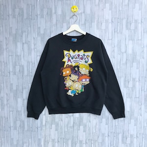 Vintage Rugrats Animated Television Cartoon Series Sweatshirt Big Logo Spellout Jumper Pullover