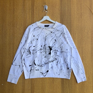 Vintage Polo Ralph Lauren Sweatshirt  Paint Designs Spellout Jumper Pullover