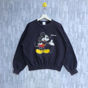 Vintage Mickey Mouse California Sweatshirt Big Logo Jumper Pullover