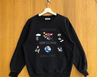 Vintage Enrico Coveri Brand Designer Sweatshirt