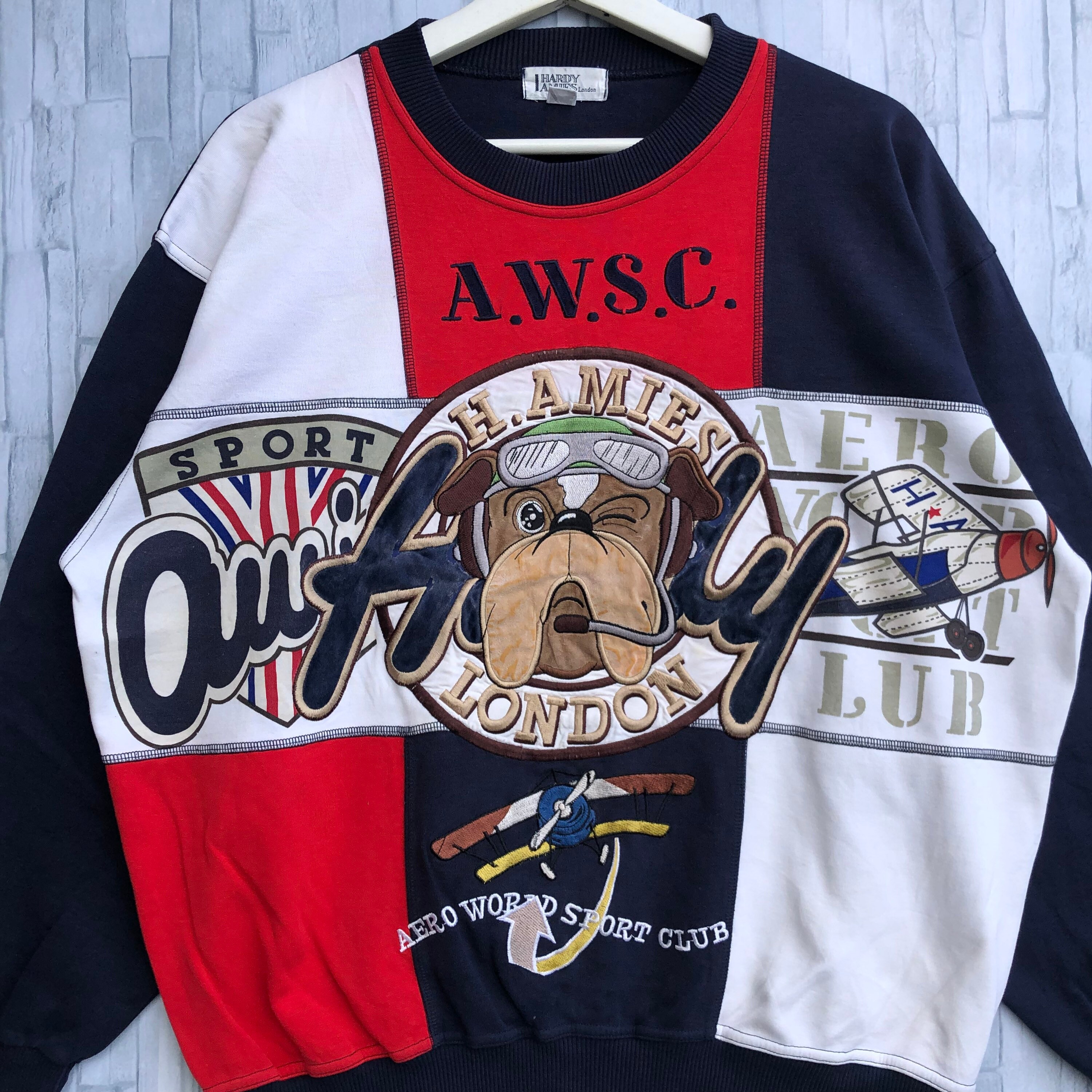 【日本製】 Vintage Hardy Fashion English Sweatshirt London Amies ウェア
