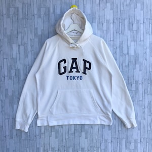 Vintage Y2k Gap Tokyo Hype Streetwear Sweatshirt Hoodie Embroidery Big Logo Spellout Jumper Pullover