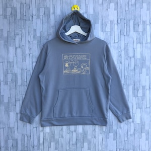 Vintage Y2k Peanuts Snoopy Hoodie Sweatshirt Big Logo Cartoon Network Jumper Pullover