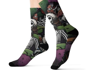 Beetle illustration Art Socks