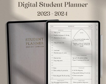 2023-2024 Digital Student Planner, Academic Planner for Goodnotes, College iPad Planner, School Planner, Daily Planner, Academia Aesthetic